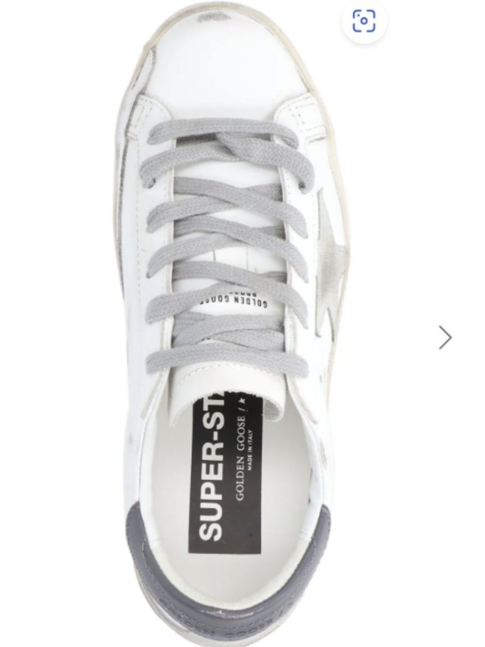 NWT Golden Goose Super-Star Sneakers White Silver Gray | Size 38 | NWT - Picture 2 of 5
